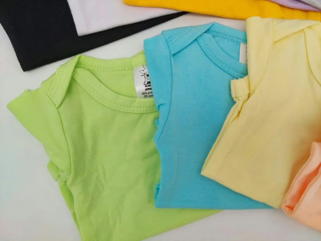 Babygrow2 Sublimation Blanks : Short Sleeved Babygrow/Body Vest