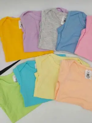 Babygrow4 Sublimation Blanks : Short Sleeved Babygrow/Body Vest