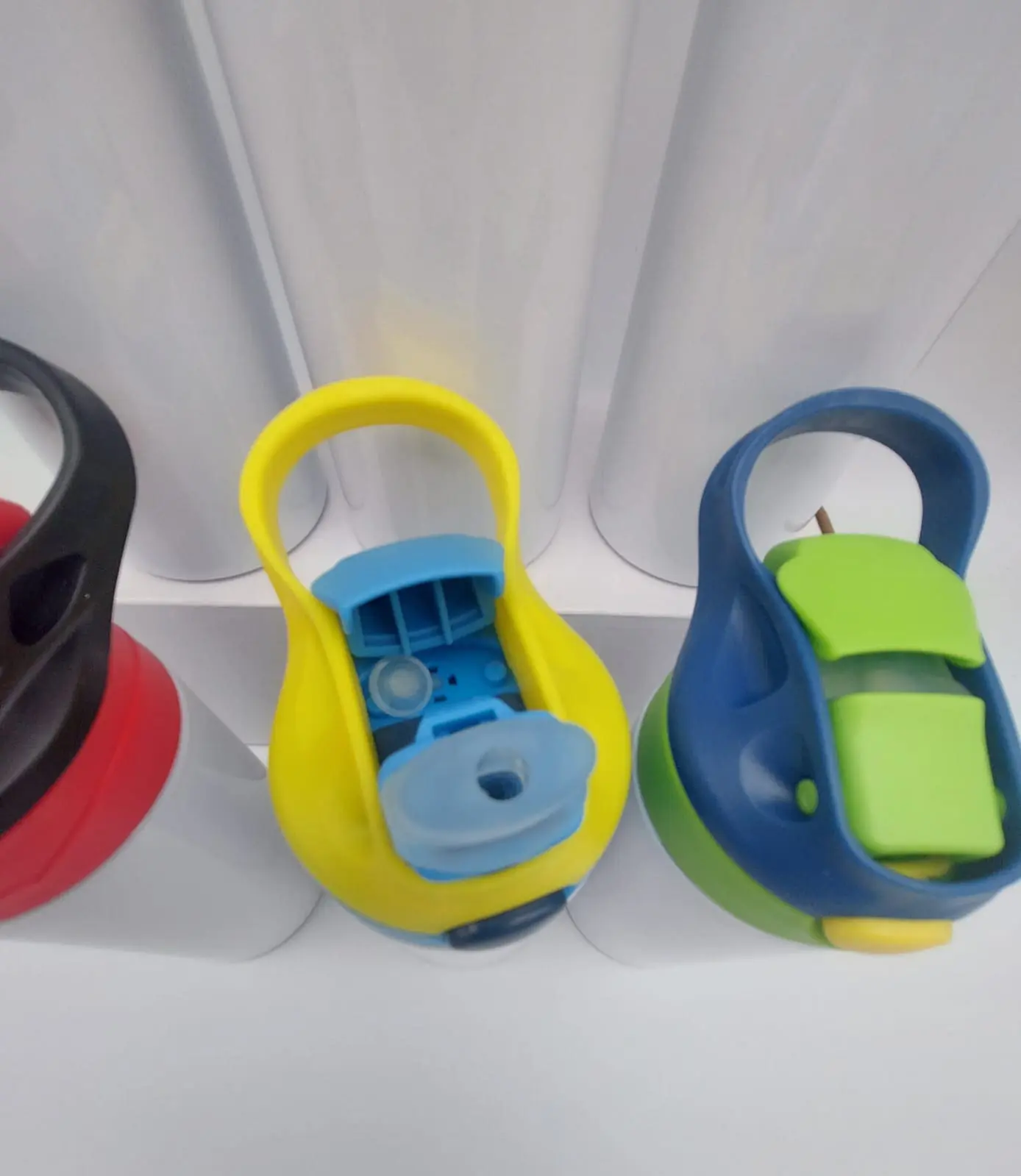 Sublimation Blanks : 12oz (354mls) Kids 2-Toned Colour Lids Straight Tumbler