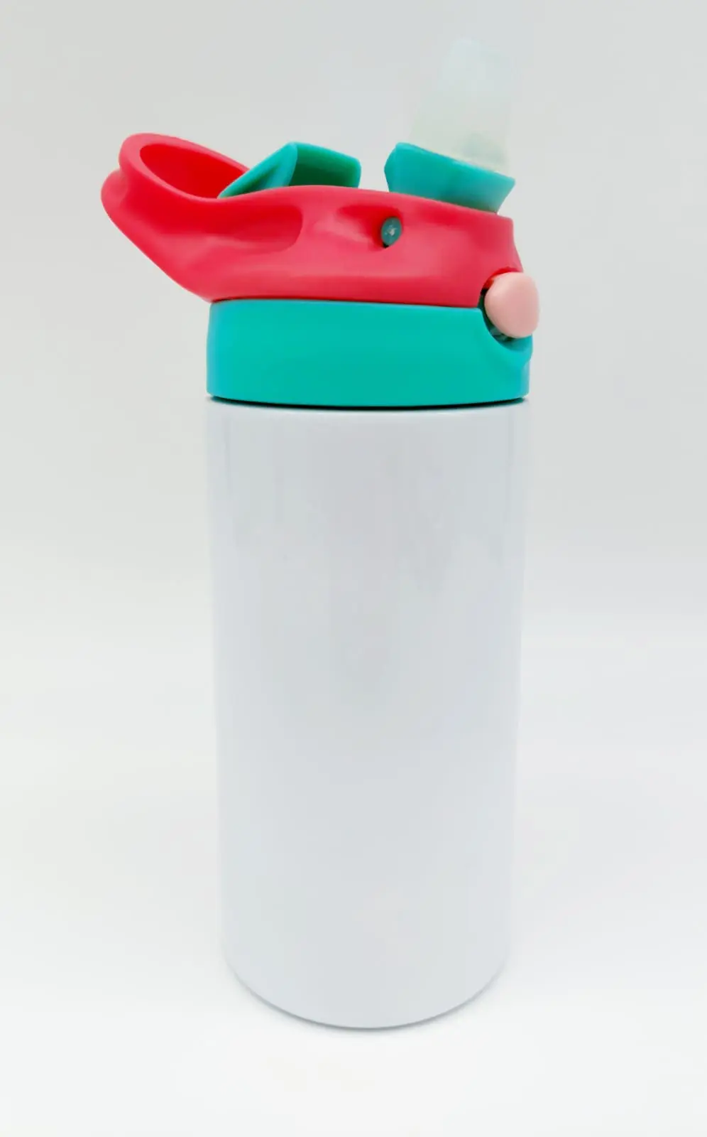 Sublimation Blanks : 12oz (354mls) Kids 2-Toned Colour Lids Straight Tumbler