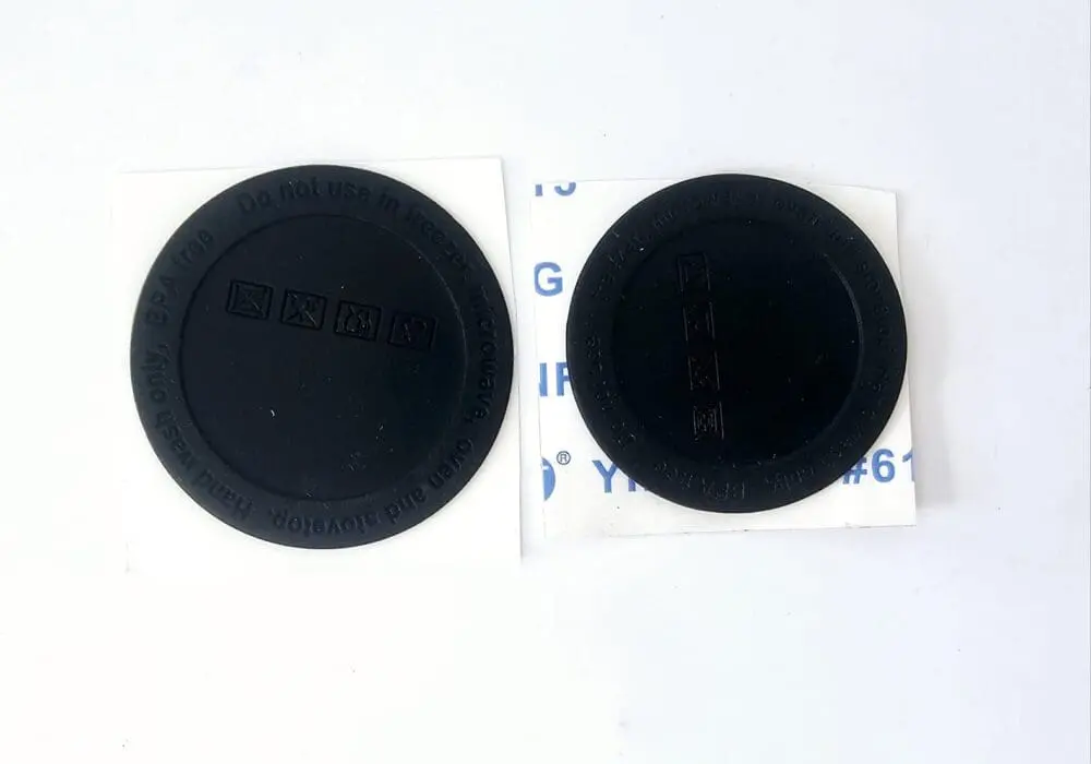 coastersblacknew Sublimation Blanks : Black Rubber Coasters (5 & 5.6cm)