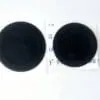 Sublimation Blanks : Black Rubber Coasters (5 & 5.6cm)