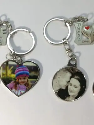 dav Sublimation Blanks : Double Magnet Keyring Set