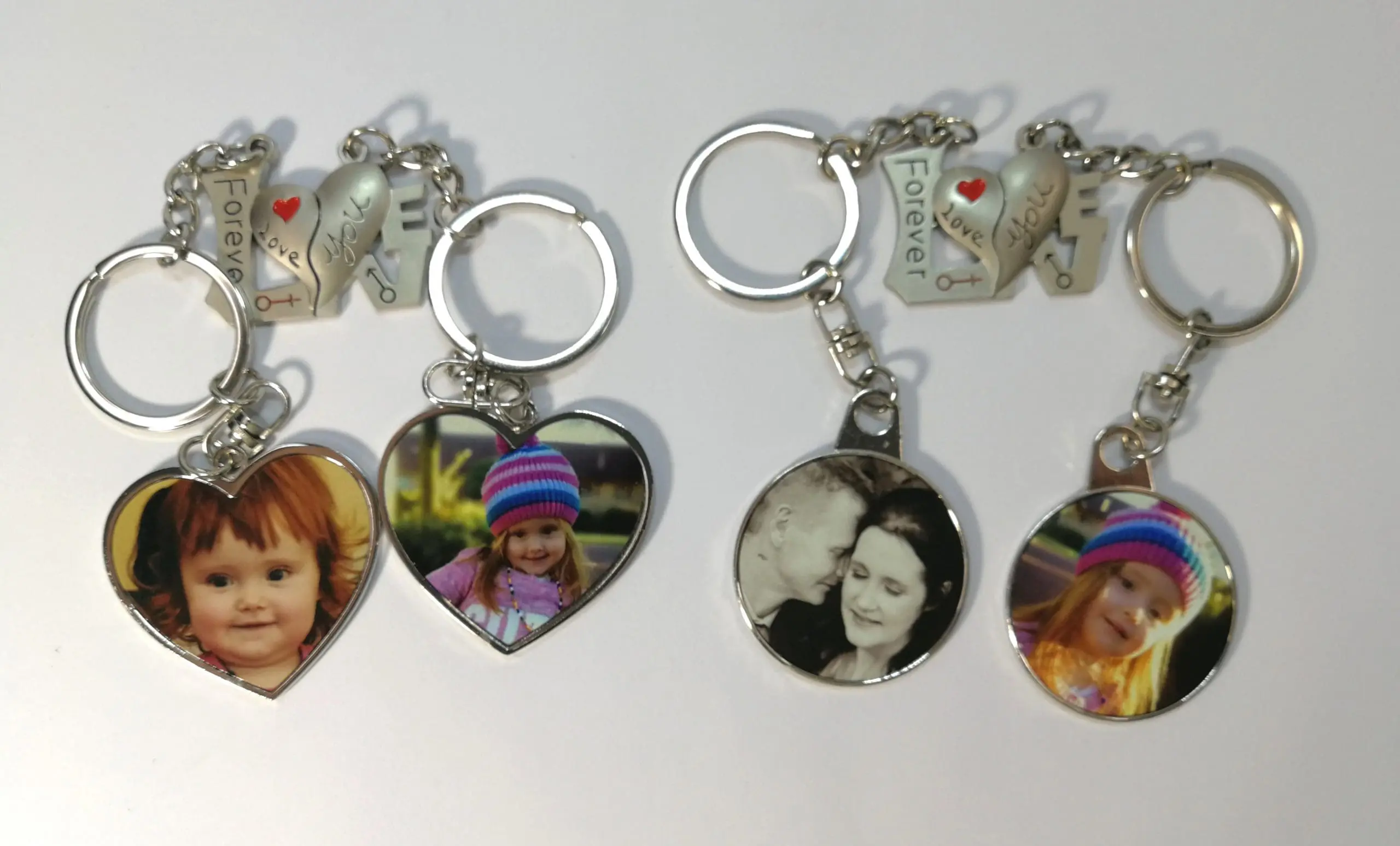 dav Sublimation Blanks : Double Magnet Keyring Set