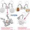 LoveKeyChain_Circle2PNG Sublimation Blanks : Double Magnet Keyring Set