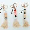 Boho_Tassels_3Styles Keychain Accessories : Boho Geometric Long Tassel Rose Gold Keyrings