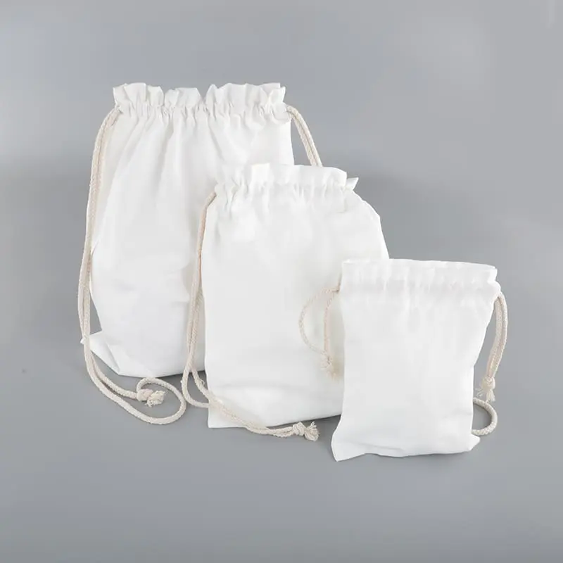Drawstringbags Sublimation Blanks : Canvas Drawstring Bags