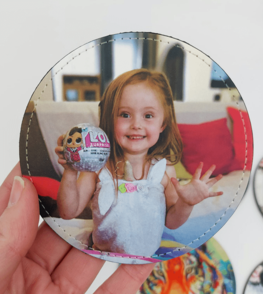 Sublimation Blanks : PU Leather Coasters