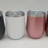 Engraving/Vinyl Blanks : 12oz Silver Rimmed Powder Coated Tumblers