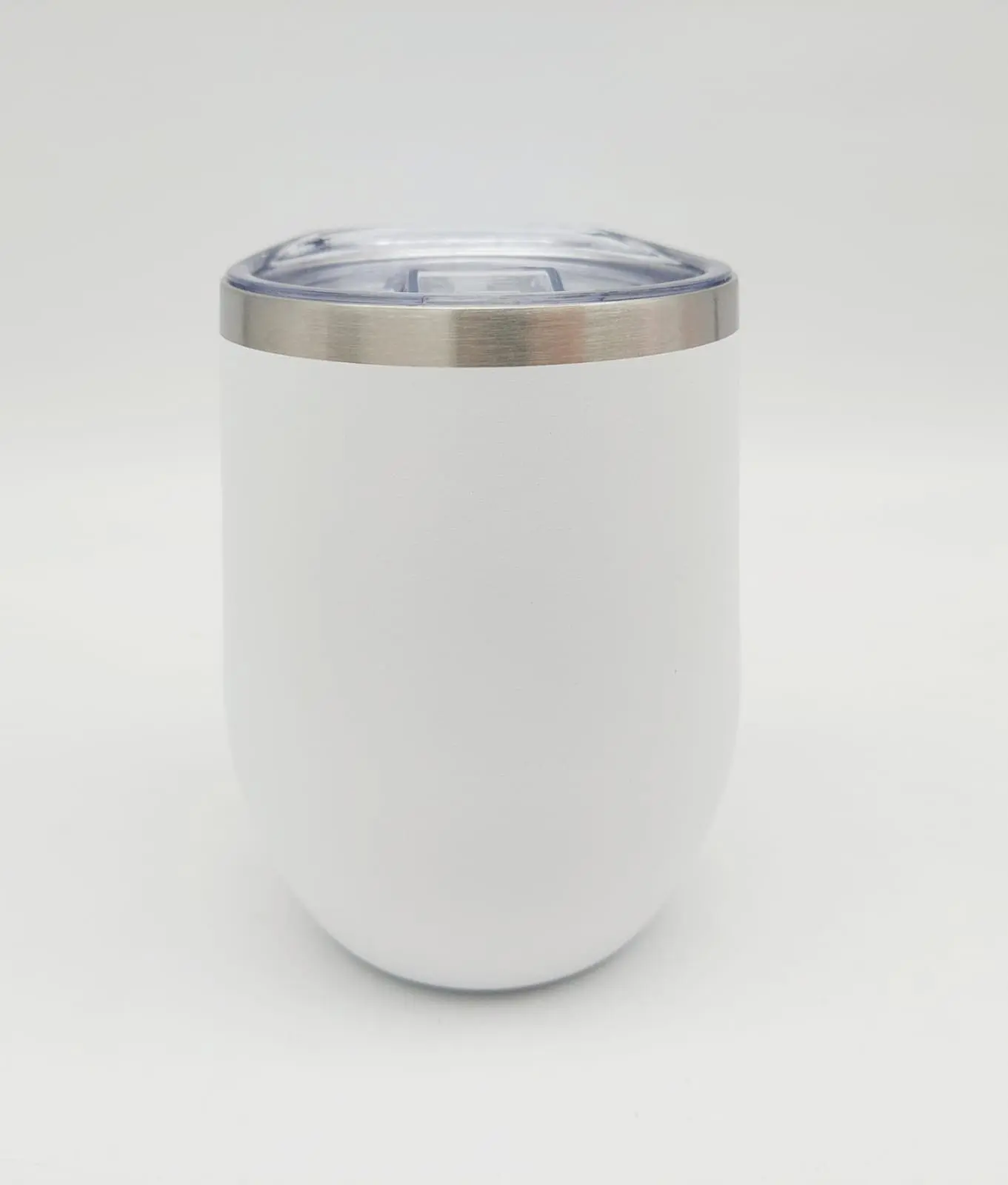 Engraving/Vinyl Blanks : 12oz Silver Rimmed Powder Coated Tumblers