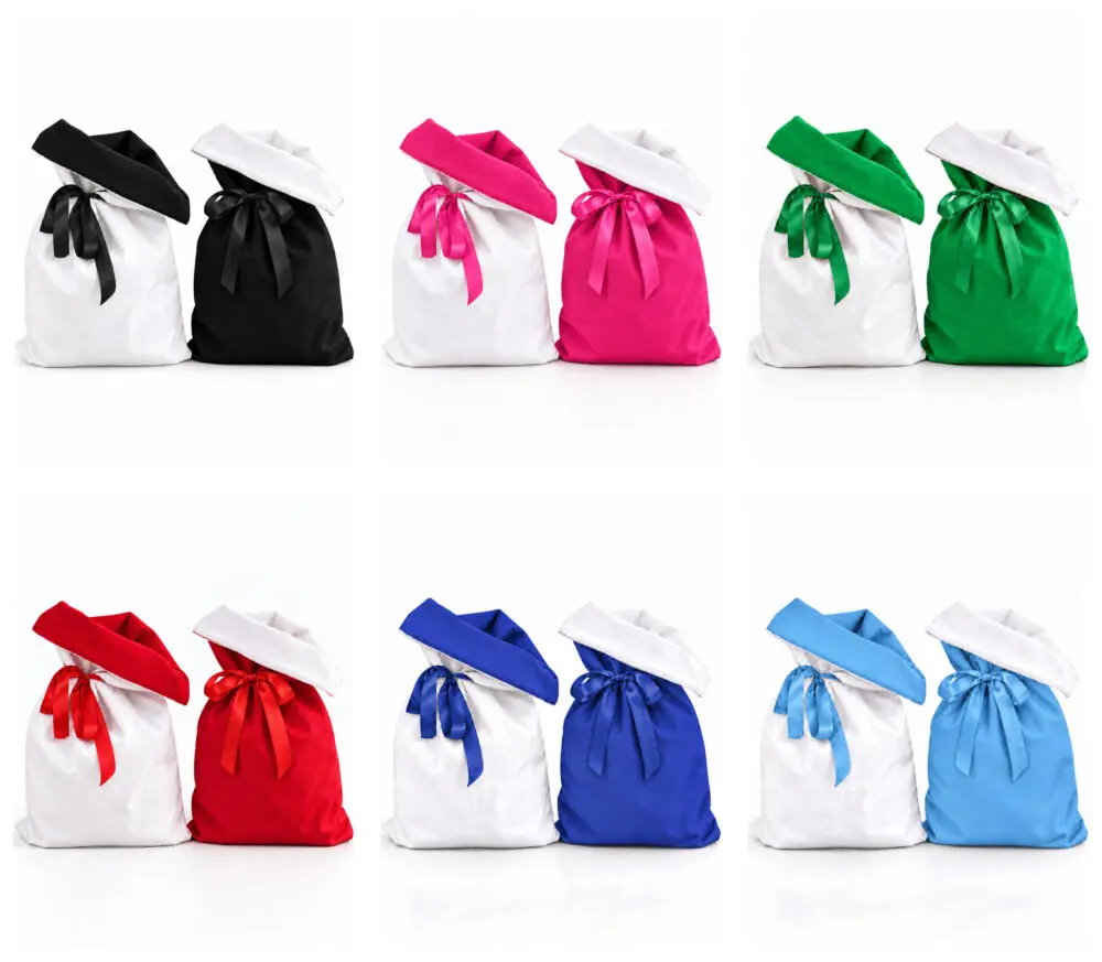 Santa_Sacks_All_Six_Full_Images Christmas Blanks : Large Reversible Gift and Santa Sack – Locally Handmade Personalisation Blank
