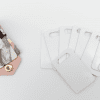 Sublimation Blanks : Soft PU Leather Keyring with metal insert