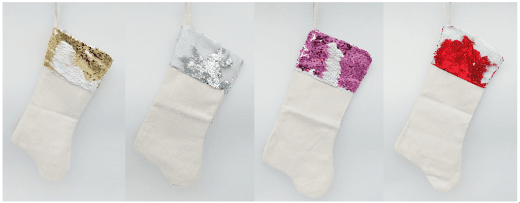 Christmas Blanks : Sequins Top Stockings