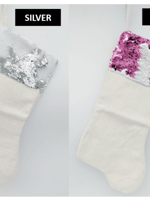 Christmas Blanks : Sequins Top Stockings