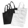 totebagblackwhite Sublimation Blanks : Canvas Tote Bag (Black & White)
