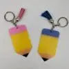 PencilPinkBlue Keychains : Yellow Pencil Acrylic