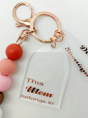 Thismombelongs6 Sublimation Blanks : Acrylic Disc This Mom Belongs to