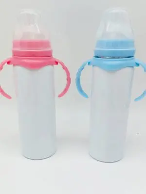 8ozBabyBottle3 Sublimation Blanks : 8oz (240ml) Baby Steel Bottles
