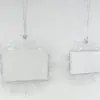 Metal Insert Ornaments : Rectangle Snowflake Inserts