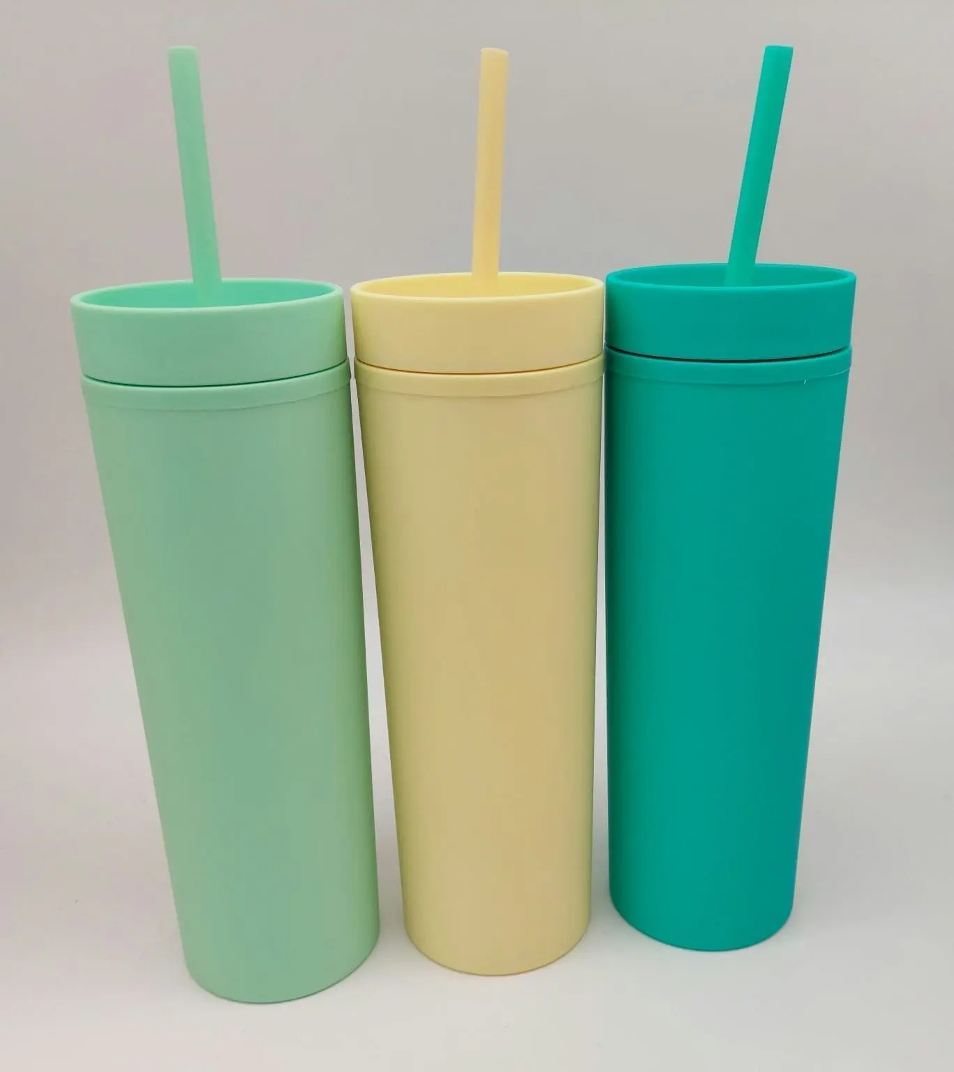 20220105_124503 Acylic Tumblers : 16oz Matte Pastel Acrylic Skinny Tumblers (34 Colours)
