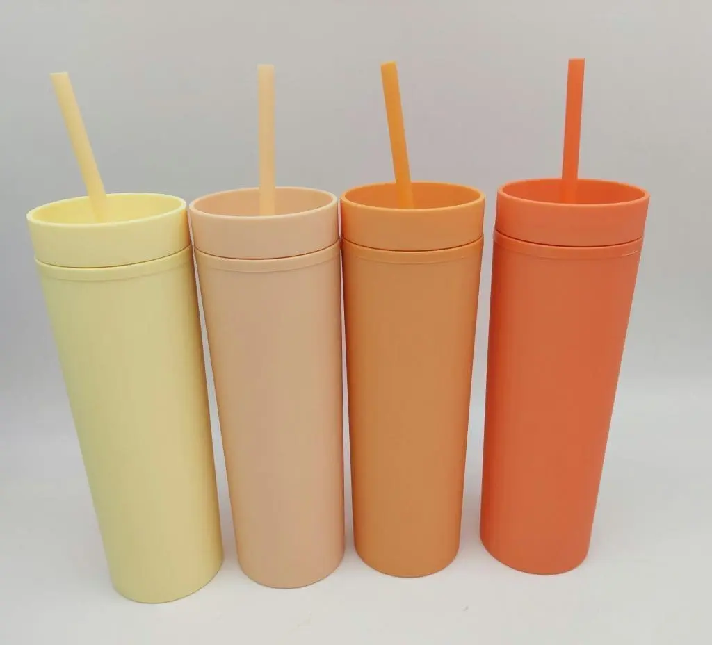 20220105_124533 Acylic Tumblers : 16oz Matte Pastel Acrylic Skinny Tumblers (34 Colours)