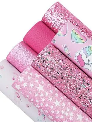 Faux Leather : 7 Piece Unicorn Pretty in Pink (FL20)
