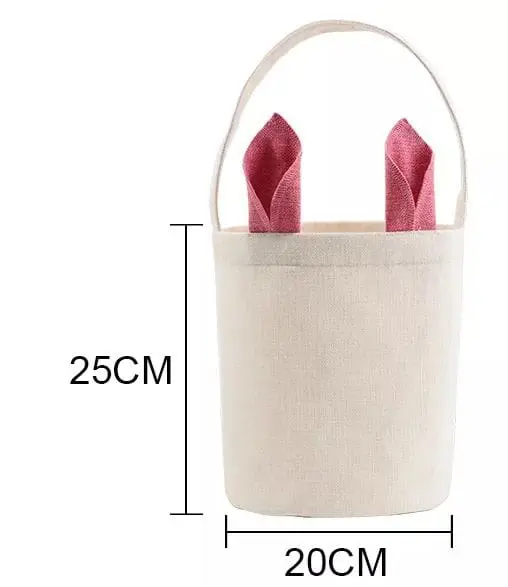 Sublimation Blanks : Easter Bunny Bags with coloured Ears