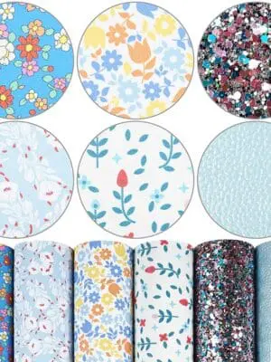Faux Leather : 6 Piece Floral Magic Series (FL30)