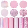 Faux Leather : 6 Piece Pink Mix Series (FL7)