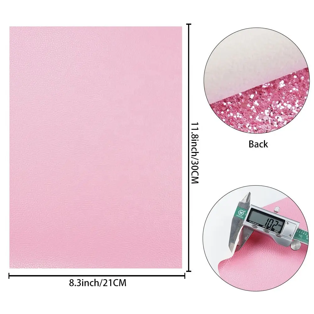 Faux Leather : 6 Piece Pink Mix Series (FL7)