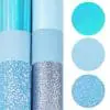 Faux Leather : 6 Piece Dream Light Blue Series (FL5)