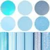 Faux Leather : 6 Piece Dream Light Blue Series (FL5)