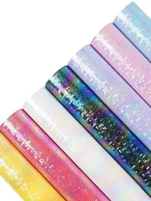 7pc Glossy Dielectric Series Faux Leather : 7 Piece Holographic Dielectric Series (FL6)