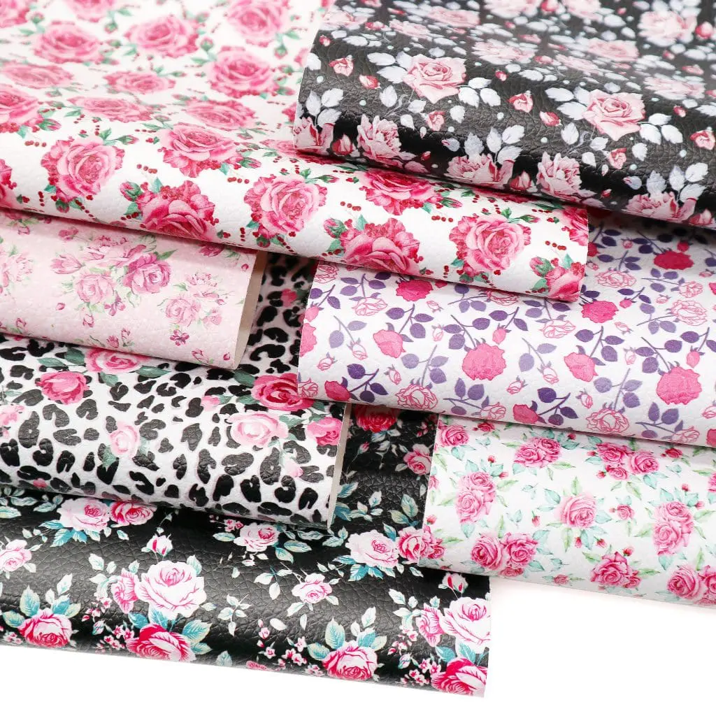 7pc Roses Galore5 Faux Leather : 7 Piece Rose Galore (FL26)