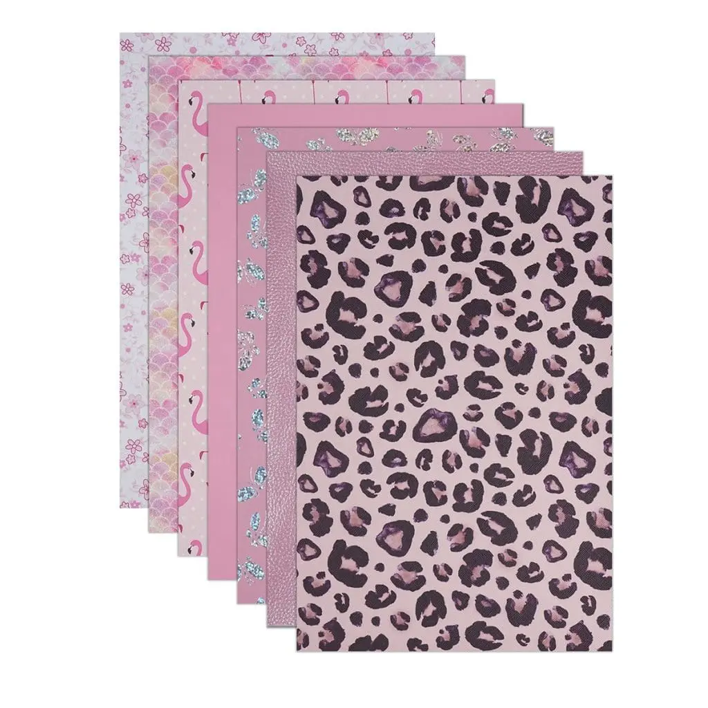8pc Flamingo Me Pretty Series3 Faux Leather : 8 Piece Surprise Me Pretty Series (FL16)