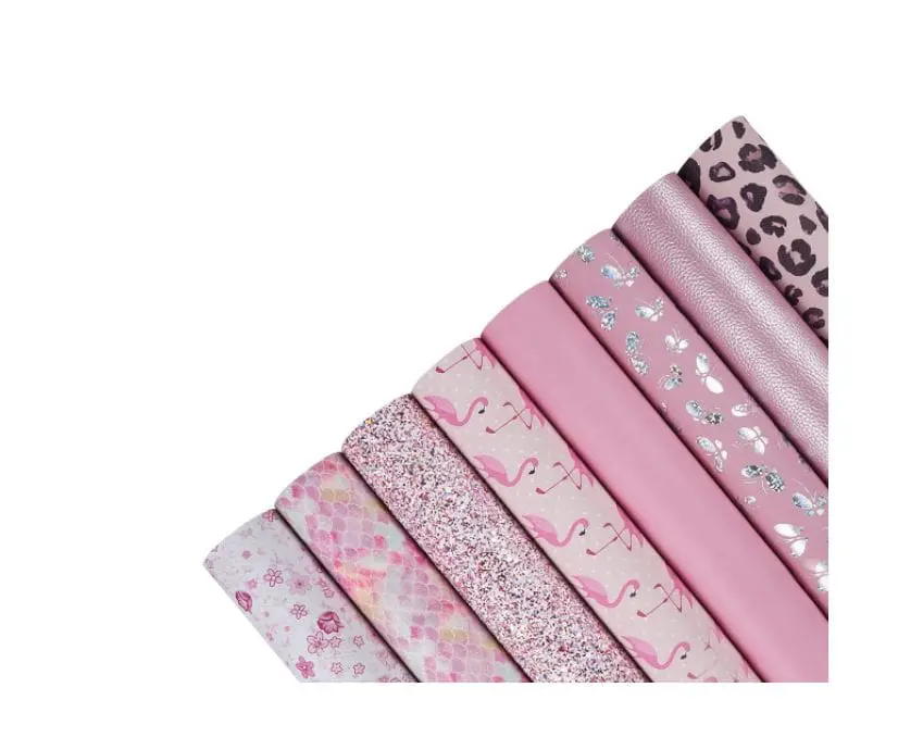 8pc Flamingo Me Pretty Series4b Faux Leather : 8 Piece Surprise Me Pretty Series (FL16)