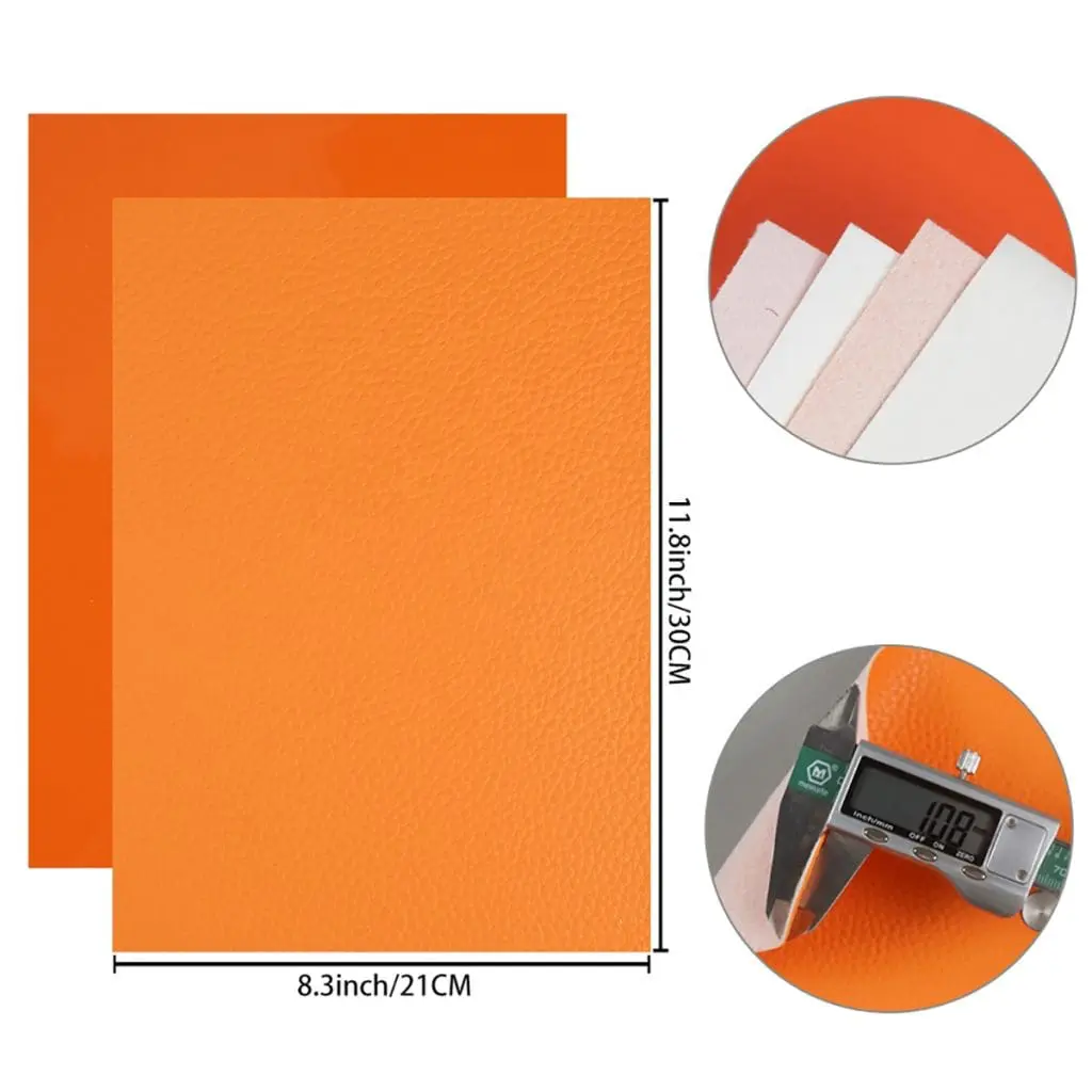 Faux Leather : 8 Piece Orange Deluxe Series (FL17)