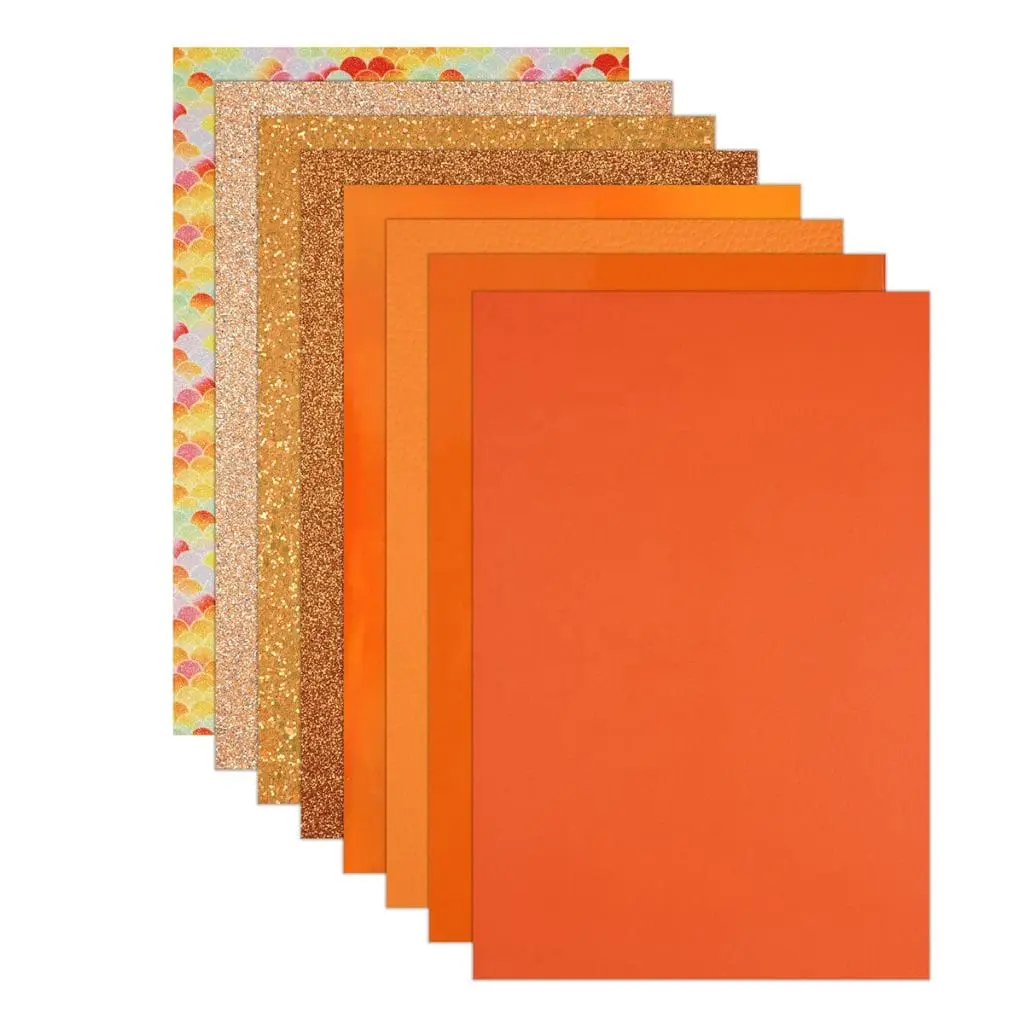 Faux Leather : 8 Piece Orange Deluxe Series (FL17)