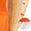 Faux Leather : 8 Piece Orange Deluxe Series (FL17)