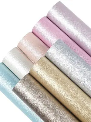 8pcPearl Faux Leather : 8 Piece Pearl Litchi Craze Set (FL4)
