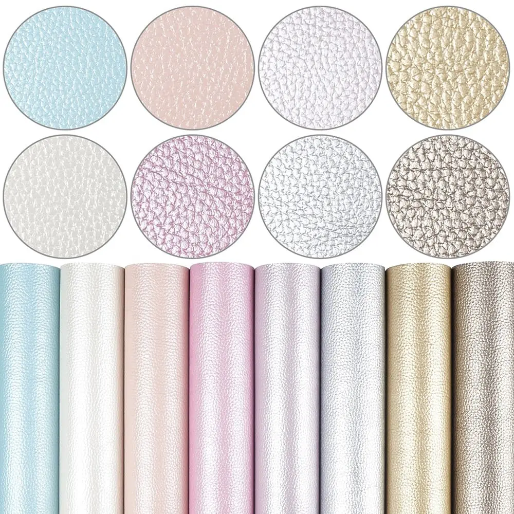 Faux Leather : 8 Piece Pearl Litchi Craze Set (FL4)