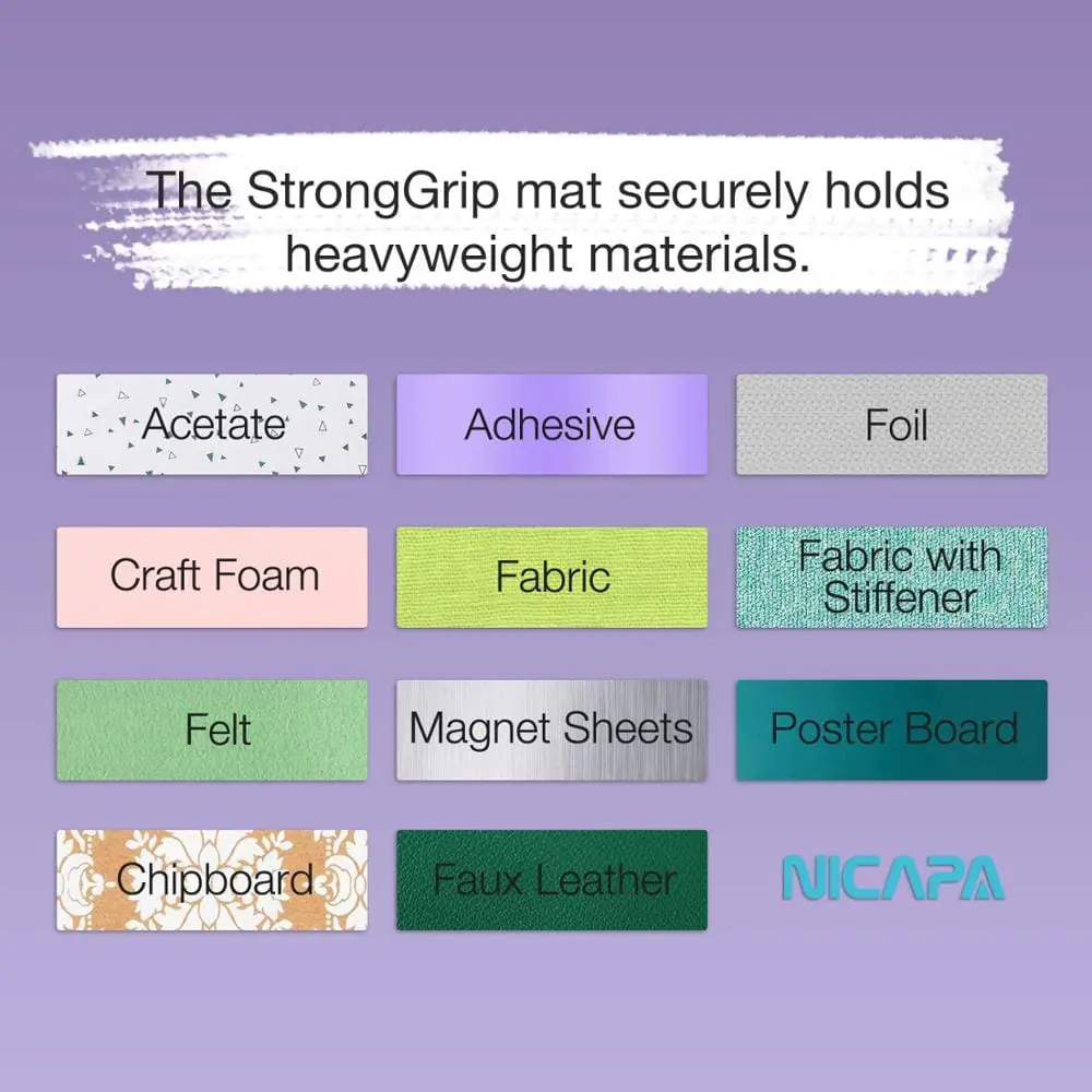 PurpleMat_StrongGrip uses Vinyl Accessories : Nicapa Cutting Mats for Cameo