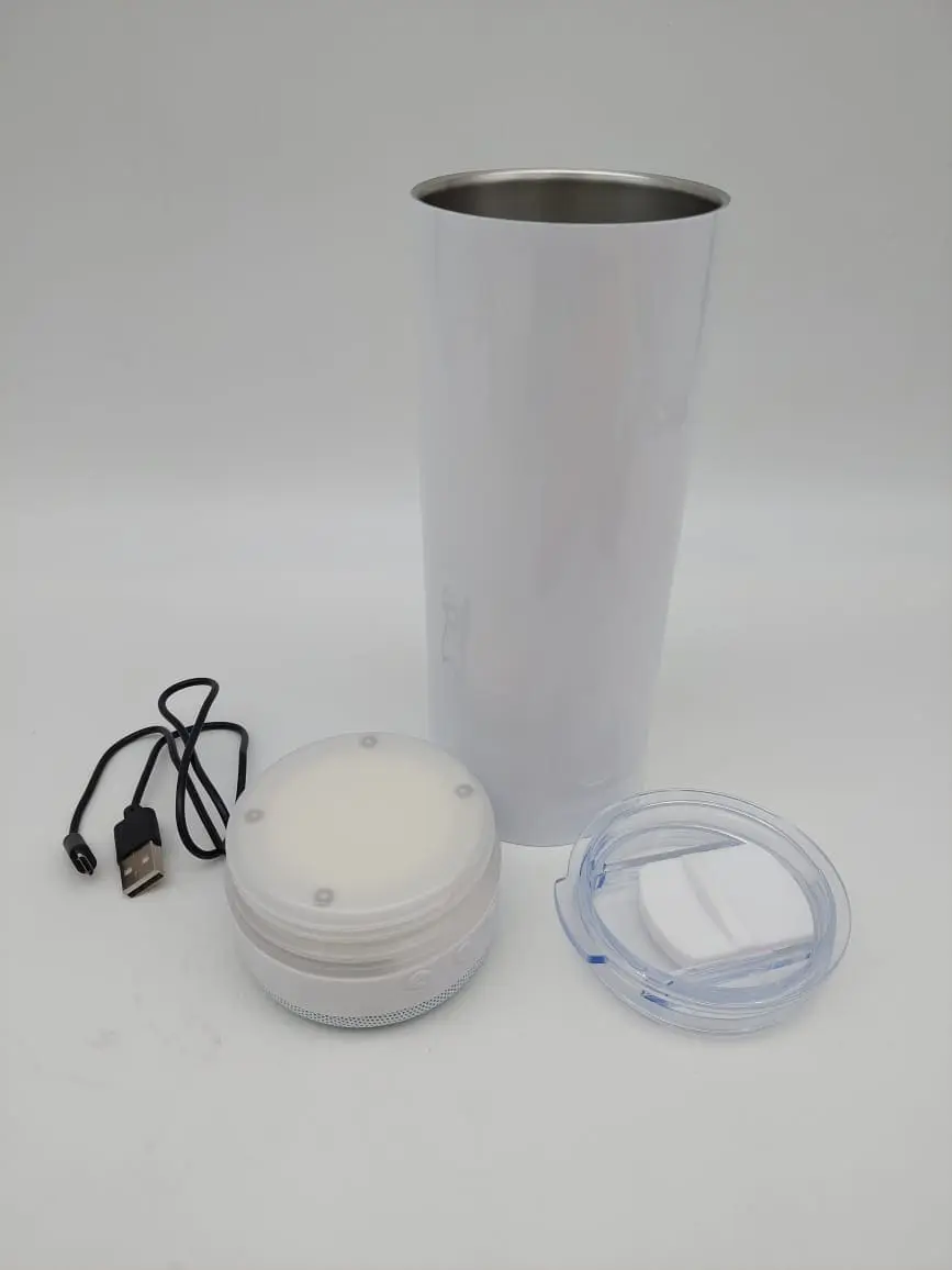 Sublimation Blanks : 20oz Glow In The Dark USB Music Tumbler