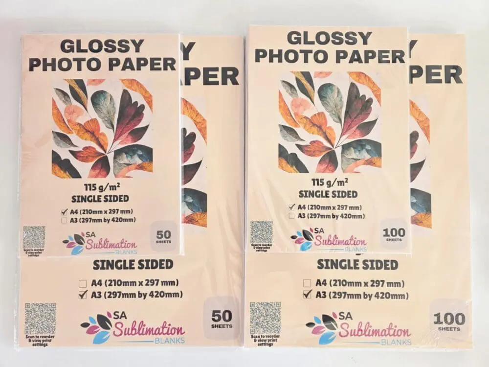 PP_Allb Arts & Crafts : Glossy Photo Paper, 115, 180 & 200gsm (A4 & A3)