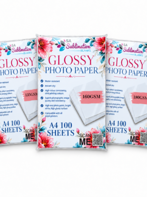PhotoPaper_ALL Arts & Crafts : Glossy Photo Paper, 115, 135, 160, 180, 200gsm (A4 - 100 Sheets)