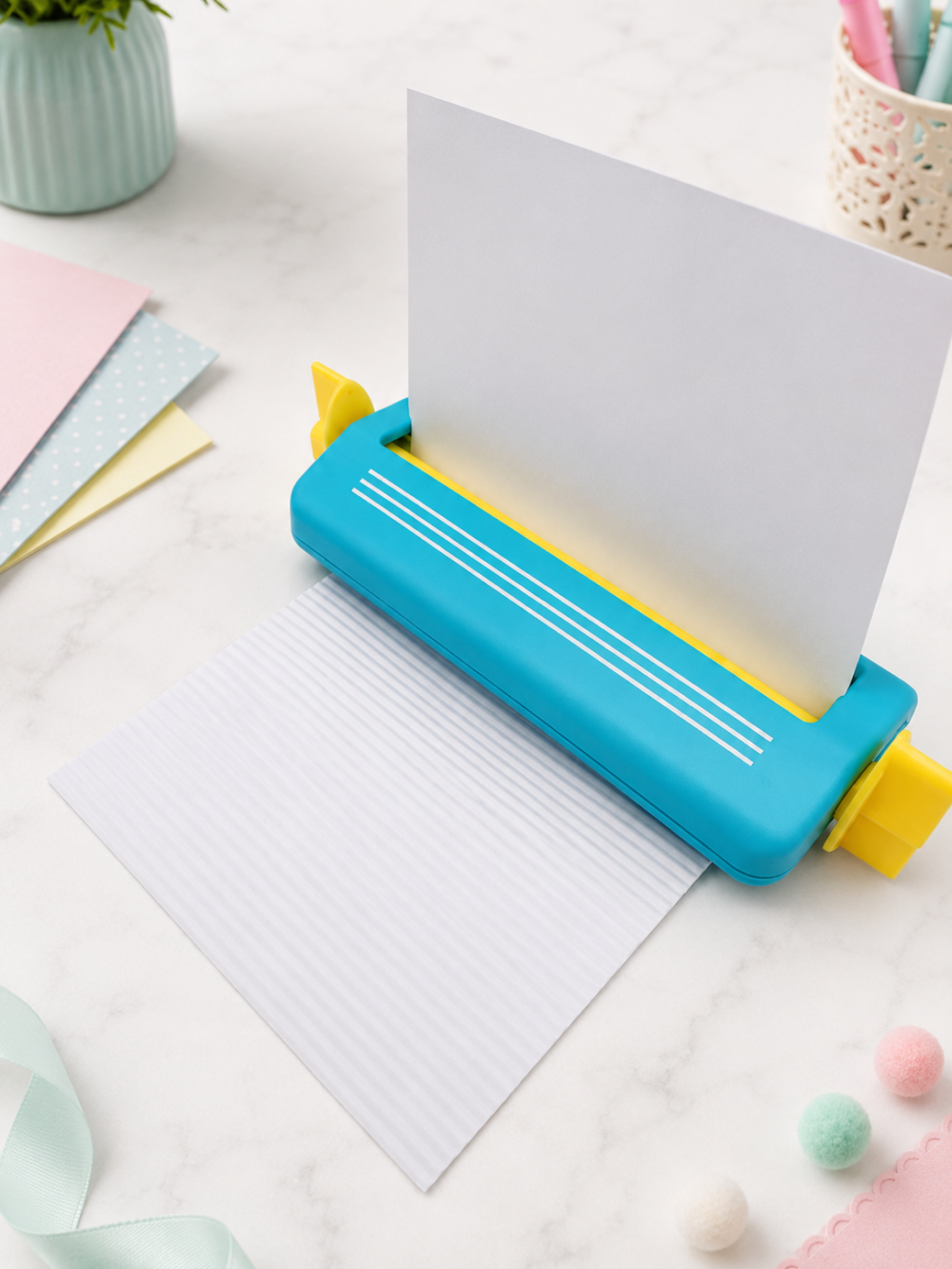 Arts & Crafts : Small Crimping Tool (Blue & Pink)