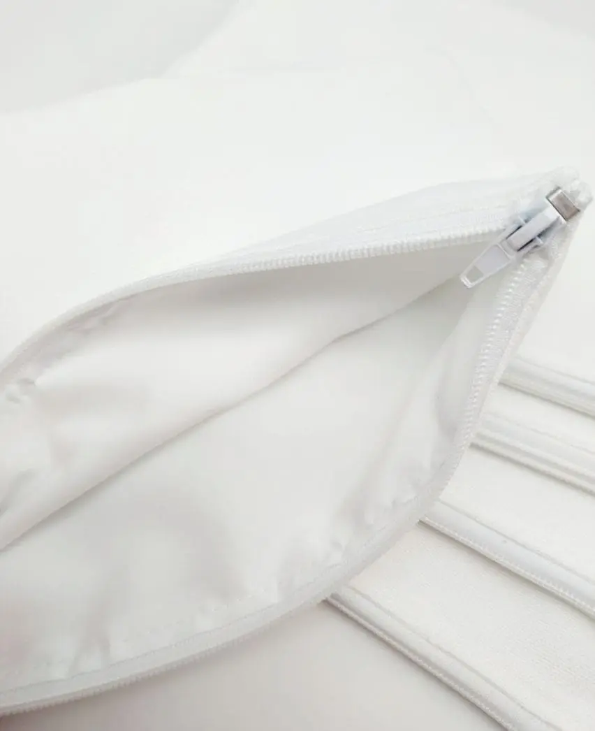 Sublimation Blanks : White & Black Makeup/Pencil Bags