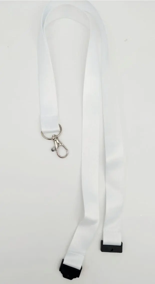 lanyard3 Sublimation Blanks : White Lanyards