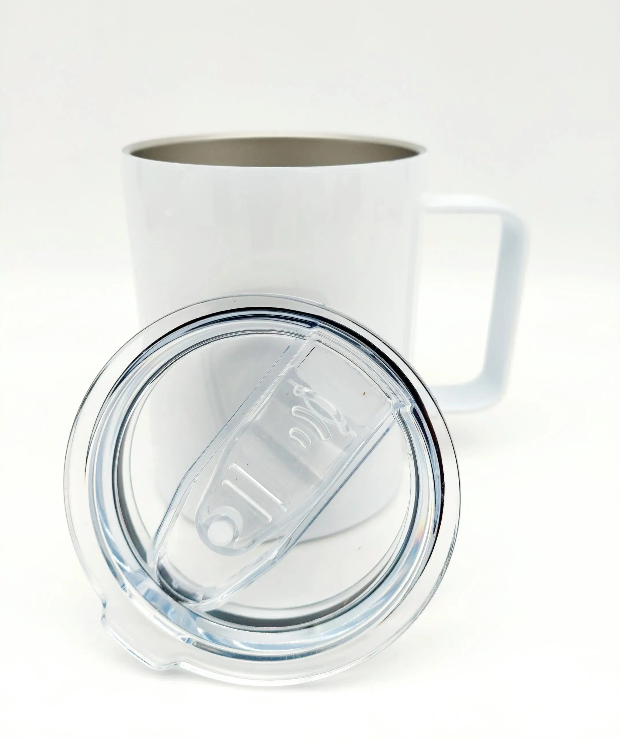 Sublimation Blanks : 12oz Gin/Coffee /22oz Fatty Clear Slider Replacement Tumbler Lids
