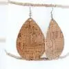 Corkearings2 Faux Leather : 1 Piece Cork Grain